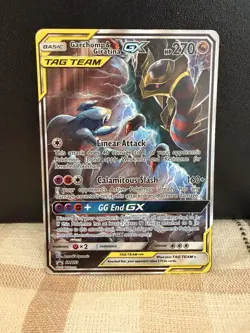 Pokemon TCG Garchomp & Giratina GX SM193 Tag Team Black Star Promo Full Art - Image 1