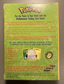 Pokemon Lightning Bug Full Theme Deck Base Set 2 WOTC Vintage 1999 Complete Box - Image 2