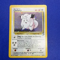 Pokemon TCG Clefairy Base Set 2 6/130 Holo Unlimited Holo Rare - Image 1