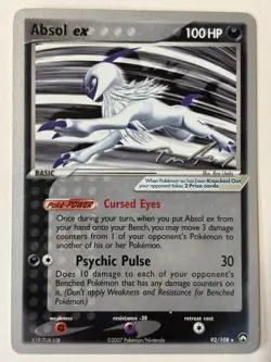 2007 Pokemon, EX Power Keepers World Championships, #92/108 Absol ex, Rare - Image 1
