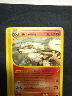 Arcanine 3/144 NON-HOLO Eng Pokemon Skyridge No Charizard - Image 2