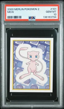 2000 MERLIN POKEMON 2 #101 MEW PSA 10 - Image 1