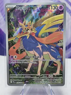 Pokemon TCG Zacian 100/094 Phantasmal Flames Illustration Rare NM - Image 1