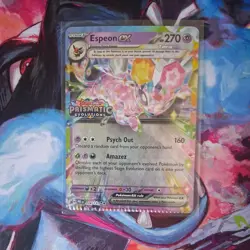 Pokemon TCG Sealed Espeon EX 034/131 Prismatic Evolutions CRIMPED PROMO ERROR - Image 1