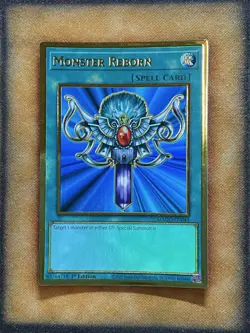 Yugioh Monster Reborn MAGO-EN045 Gold Rare 1st Ed NM - Image 1