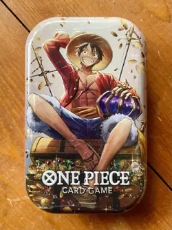 One Piece Tin Pack Set Vol. 2 Factory Sealed - Monkey D. Luffy Tin - OP-13 - Image 1