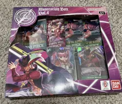 One Piece Illustration Box Vol 4 IB-04 4 Packs 2 Promos English Sealed - Image 1