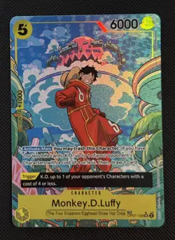 One Piece Monkey.D.Luffy (TR) OP07-109 Two Legends Foil Treasure Rare TR NM - Image 1
