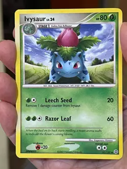 POKEMON IVYSAUR LV.24 UNCOMMON SECRET WONDERS LP CARD - Image 1