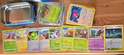 Lot Of 53 Pokemon Cards With Tin Holder And Holos - Image 4