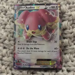 Audino EX 84/124 Fates Collide Ultra Rare Holo Pokemon Card LP+ - Image 1