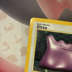 Pokemon TCG 1st Edition Fossil Ditto Holo Card 3/62 HP - Image 2