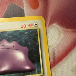 Pokemon TCG 1st Edition Fossil Ditto Holo Card 3/62 HP - Image 3