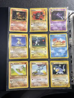 Pokemon TCG Vintage Binder 147 Cards Collection WOTC Base Set Mixed Conditions - Image 3