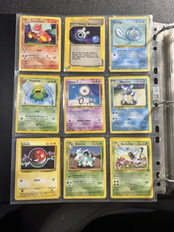 Pokemon TCG Vintage Binder 147 Cards Collection WOTC Base Set Mixed Conditions - Image 5
