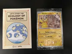 Pikachu At The Museum (SEALED) X Natural History Museum Pokemon Promo Card 2026 - Image 1