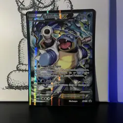 Pokemon Card TCG - Blastoise EX XY122 Jumbo Black Star Promo Card Oversized - NM - Image 1