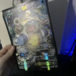 Pokemon Card TCG - Blastoise EX XY122 Jumbo Black Star Promo Card Oversized - NM - Image 4