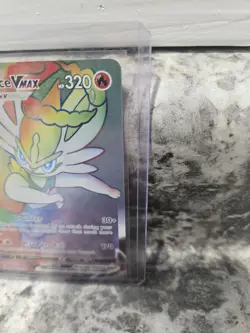 Pokemon Cinderace VMAX Full Art Secret Rare Holo 194/192 Rebel Clash Card - Image 3