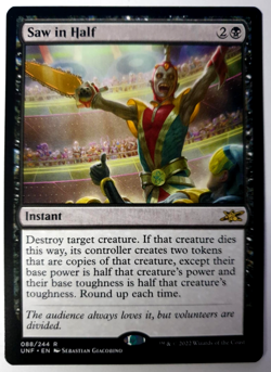 Saw in Half - MTG Unfinity - Rare - #088 NM - Image 1