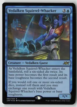 Vedalken Squirrel-Whacker FOIL 63 Unfinity NM - Image 1
