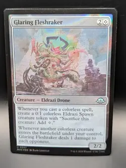 MTG - Glaring Fleshraker - RIPPLE FOIL - Creature - MH3 507 - NM - Image 1
