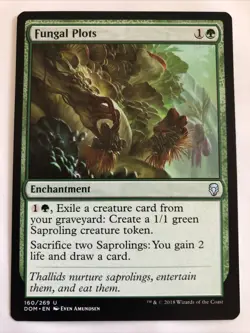 MTG Dominaria Fungal Plots 160/269 NM - Image 1
