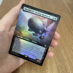 The Falcon, Airship Restored Extended Art Foil, MTG Single, FIN 0116 Rare NM - Image 1