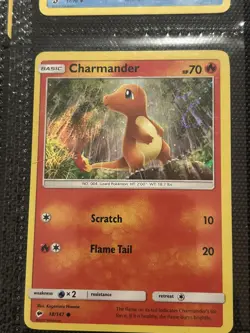 Charmander 18/147 – Burning Shadows (2017) – Cosmos Holo – Pokemon Card - Image 1