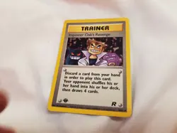 1st Edition Imposter Oak's Revenge Trainer Pokemon - Image 1