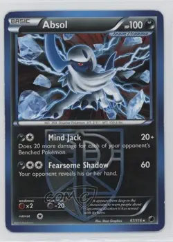 Non Holo - Absol (Battle Deck exclusive) Pokemon Black & White Plasma Freeze #67 - Image 1