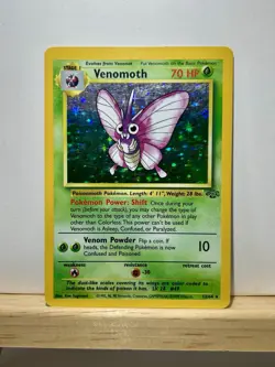 Venemoth Holo Jungle Base Set Unlimited 13/64 Pokemon Card - Image 1