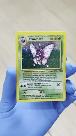 Venemoth Holo Jungle Base Set Unlimited 13/64 Pokemon Card - Image 2