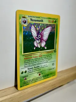 Venemoth Holo Jungle Base Set Unlimited 13/64 Pokemon Card - Image 4