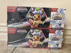 2 Pokemon Prismatic Evolutions Surprise Box And Booster Bundle Sealed SHIPS NOW - Image 1