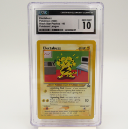 Pokemon Gem Mint 10 Electabuzz 2000 Black Star Promo 46 League CGC Graded Card - Image 1