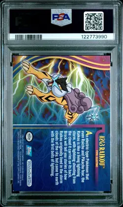 2001 TOPPS POKEMON JOHTO LEAGUE CHAMPIONS #243 RAIKOU PSA NM-7 - Image 2