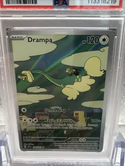 PSA 9 DRAMPA 184 TEMPORAL FORCES ILLUSTRATION RARE POKEMON - Image 3