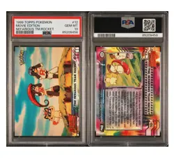 PSA 10 1999 Topps Pokemon The Movie EDT #12 Nefarious TeamRocket - Image 3