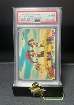PSA 10 1999 Topps Pokemon The Movie EDT #12 Nefarious TeamRocket - Image 4