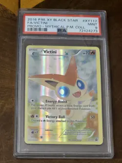 Pokemon TCG 2016 Black Star Promo Victini Holo #XY117 PSA 9 Mint (Low Pop) - Image 1