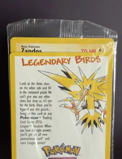 Pokemon Legendary Birds Zapdos Promotional Sealed Card Wizards of the Coast - Image 3