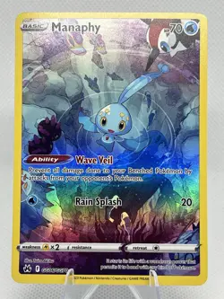 Pokemon TCG Manaphy Full Art Ultra Rare Holo Card GG06/GG70 Crown Zenith - Image 1
