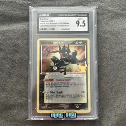 Pokemon Greninja Gold Star Celebrations ETB Black Star Promo SWSH144 CGC 9.5 - Image 1