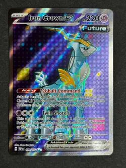 Iron Crown 191/162 Temporal Forces Full Art Ultra Rare Pokemon TCG NM/MINT - Image 1