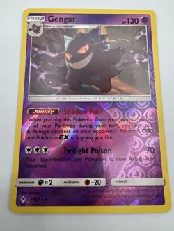 Pokemon Gengar 70/214 Reverse Holo Sm-Unbroken Bonds NM - Image 1
