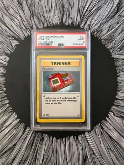 1999 Pokemon Base Set Pokedex 1st Edition #87 PSA 9 - Image 1
