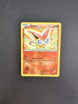 Carte Pokemon Victini 15/101 Holo Reverse Noir Et Blanc Nobles Victoires FR Exc - Image 1