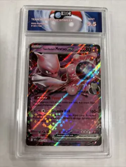 2025 Pokemon Team Rocket’s Mewtwo Ex #81 HGC 9.5 (sb4) - Image 1