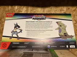 Pokemon TCG Prismatic Evolutions Lucario Ex + Tyranitar Ex Premium Collection - Image 2